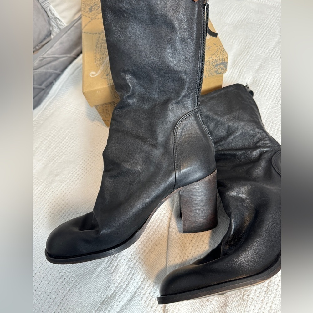 NEW Free People Elle Blocked Heeled - Picture 4 of 9